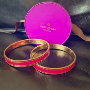 Kate Spade Pink Gold bracelets